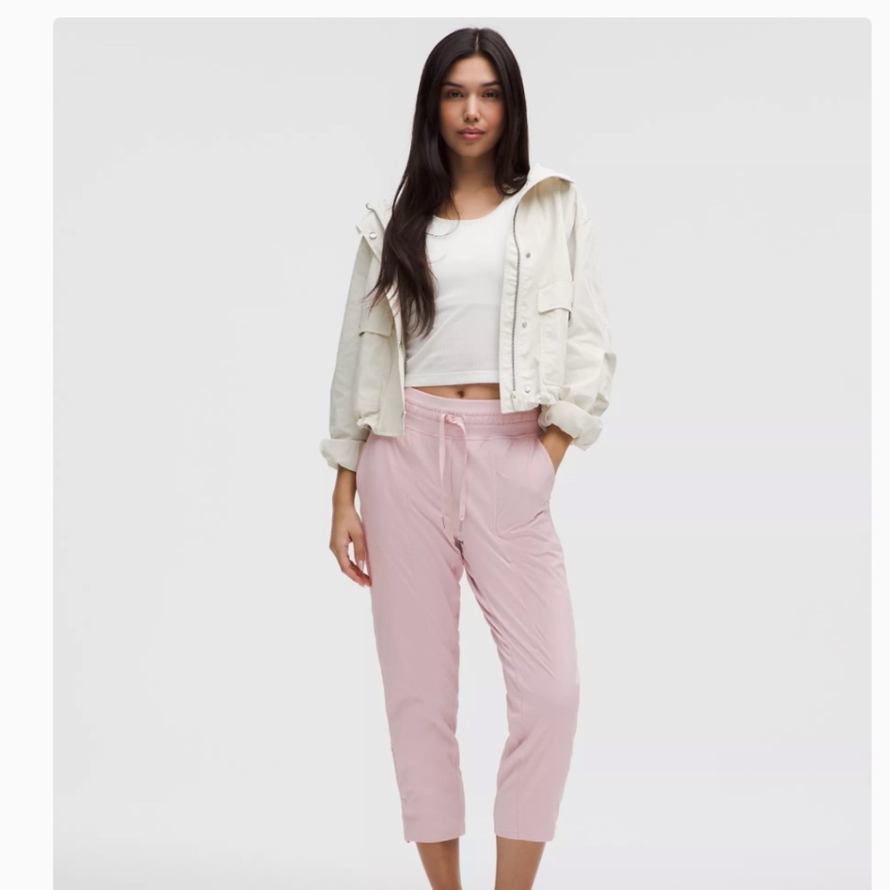 Lululemon Dance Studio Mid-Rise Cropped Pant Pink Haze/ Good Condition